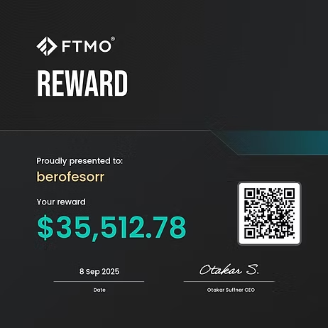 FTMO ödeme sertifikası, 35.512,78 dolar
